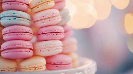 Fototapeta premium macaroons on a plate