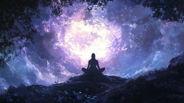 Silent invocation gatherings, a serene space for mindfulness and tranquility, fostering deep connections with oneself and the universe through guided meditative practices.