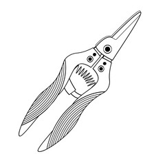 flower pruner with non-slip handles