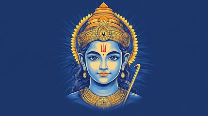 Illustration of Rama, Hindu Deity