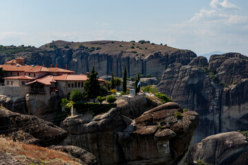 Eastern Orthodox monasteries on the Meteora rock formation, Trikala, Greece