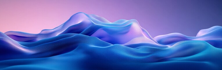 Obraz premium Smoky Blue Abstract Background with Fluid Shapes