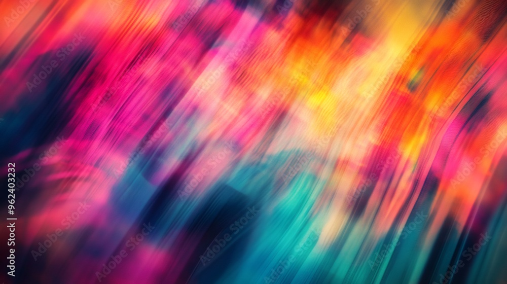 Poster abstract colorful blurred background with diagonal lines.