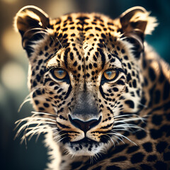 Fototapeta premium portrait of a leopard
