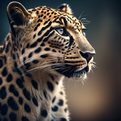 Fototapeta premium portrait of a leopard