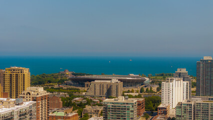 Drone photography of Downtown Chicago 2024 