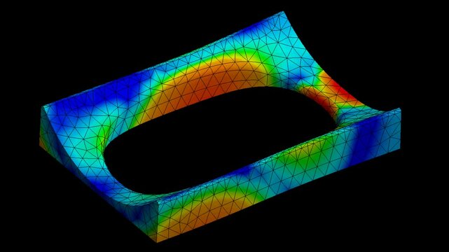 Mechanic simulation engineering - Stress and breakpoint analysis of Mechanical part under force and moment conditions