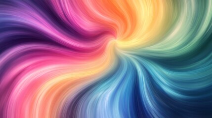 Abstract colorful swirls creating a spiral pattern.