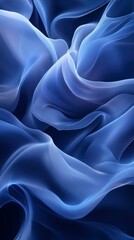 Obraz premium Smoky Blue Abstract Background with Fluid Shapes