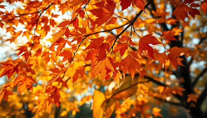 autumn leaves on the ground