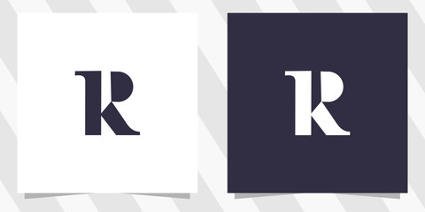 letter r logo design vector