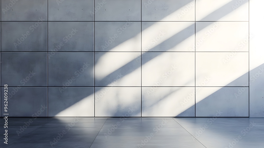 Aufkleber a conceptual image of a sleek modern concrete wall with a minimalistic geometric design the wall fea
