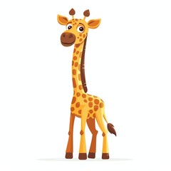 Giraffe Light element animal cartoon isolated whitebackground 16:9