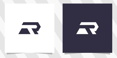letter tr rt logo design vector