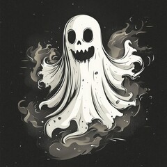 Cartoon Ghost Illustration