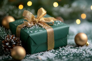 Festive Christmas gift boxes. New year background with gifts