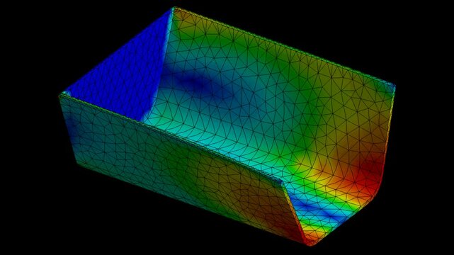 Mechanic simulation engineering - Stress and breakpoint analysis of metal sheet under force and moment conditions