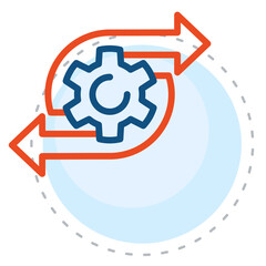 Obraz premium Algorithm Icon