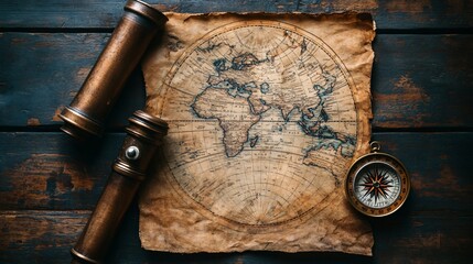 Retro Columbus day background