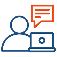 Fototapeta premium Live Chat Icon