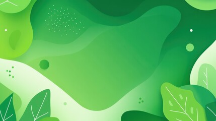 Fototapeta premium Vibrant textures of leaves in a modern flat design enhance creativity in any project. Perfect for fresh ideas