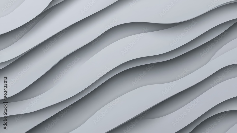 Poster modern gray texture features elegant wave lines, perfect for adding depth to sleek and trendy design