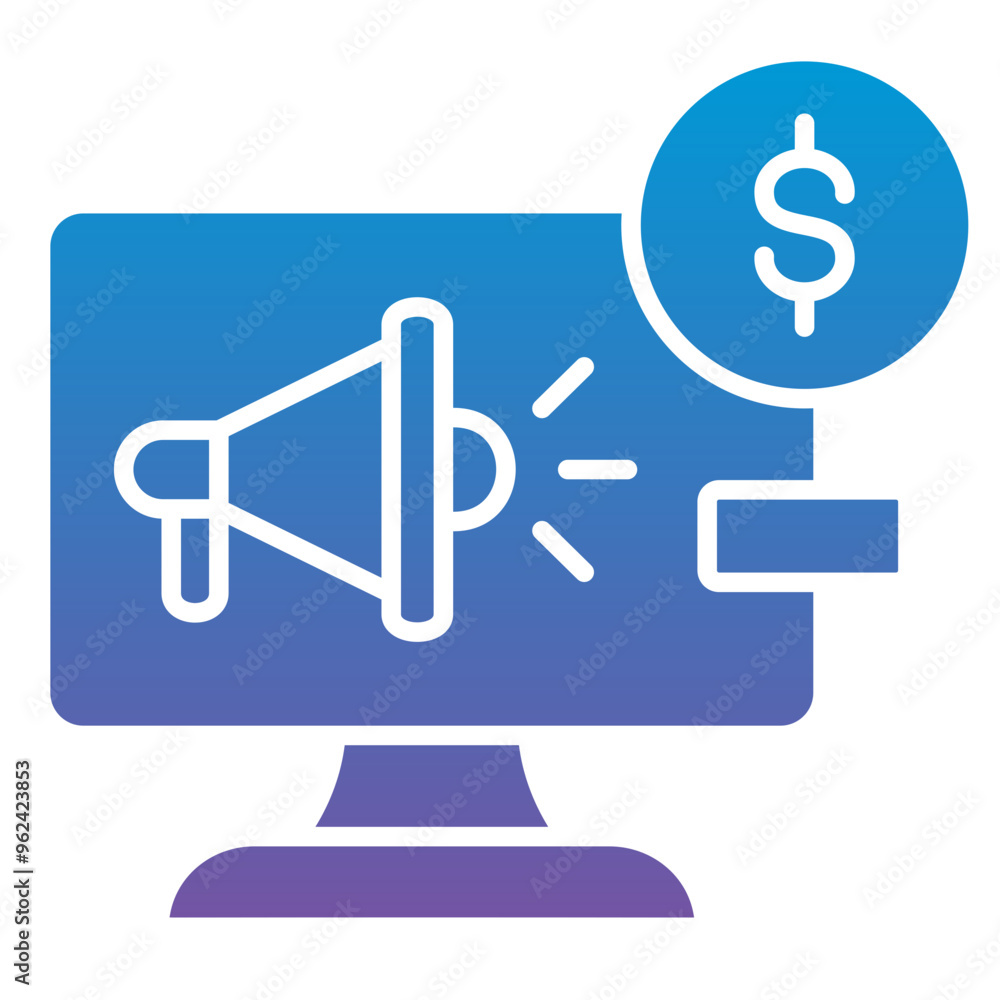 Poster Online Advertising Icon