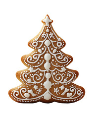 Tree made of Gingerbread isolated