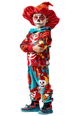 Kid with halloween costume transparent background