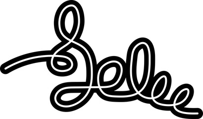  Line bold spiral various abstract shape for children, festive, celebration