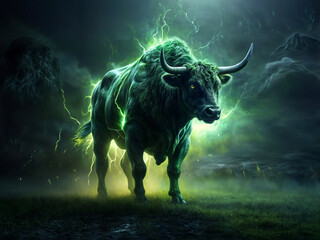 Obraz premium Bull vs Bear: The most epic battle and there is only one winner, you! 