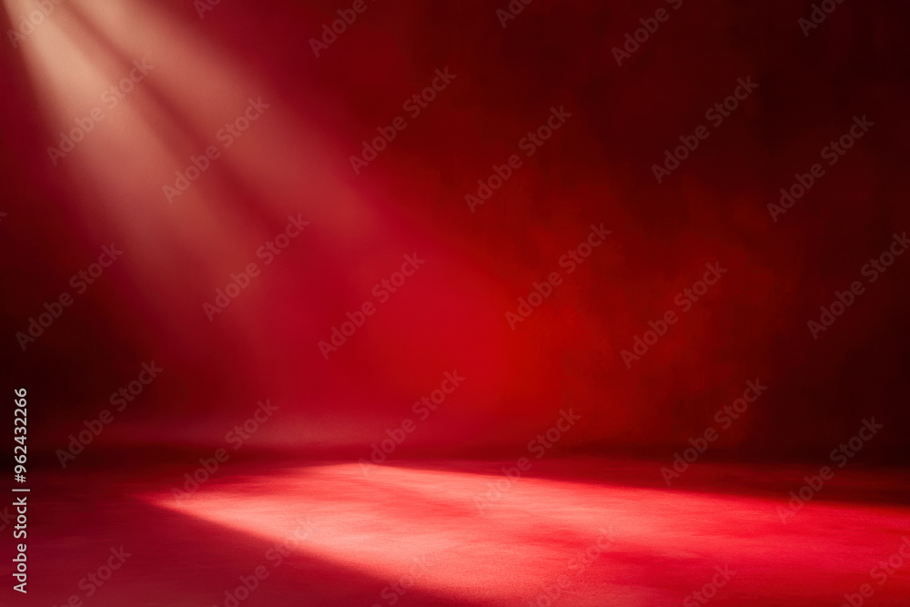 Fototapete abstract red studio background for product presentation. background for display product.