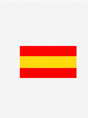 Naklejka premium Spanish Flag Emblem with Red and Yellow Bars