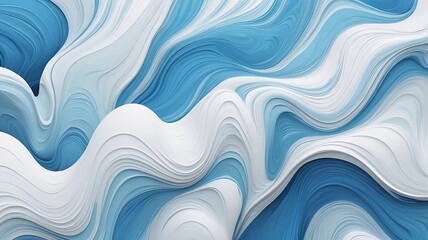 Obraz premium Abstract background, foamy texture, blue and white colors.