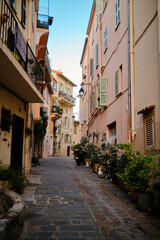 Streets of Cannes at summer
