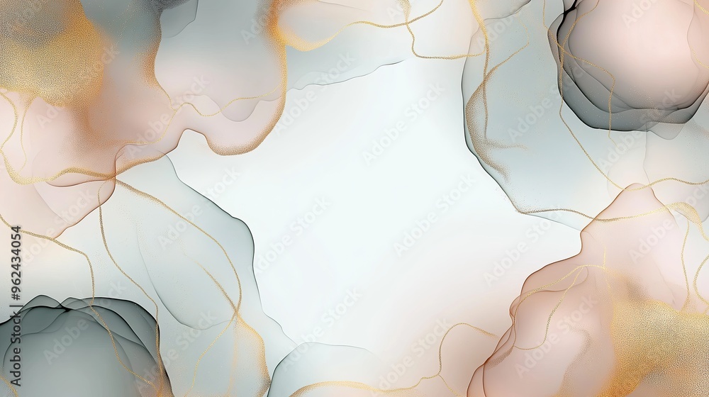 Poster elegant abstract soft alcohol ink wave background for art and design