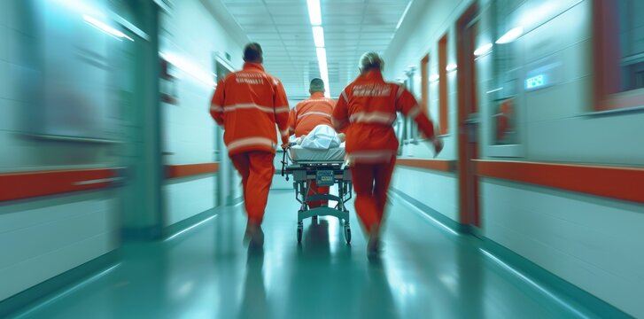 Immediate response: emergency medical doctors provide critical urgency care in , ensuring swift, effective treatment for patients in need of urgent medical attention, life-saving interventions.