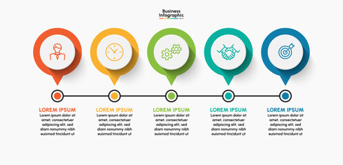 Business infographic design background template