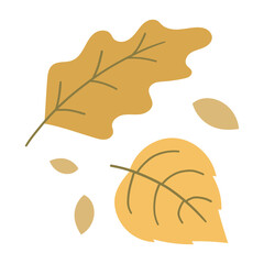 Leaves autumn illustration