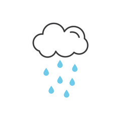 Cloud rain icon