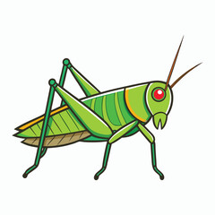 a grasshopper vector element illustration