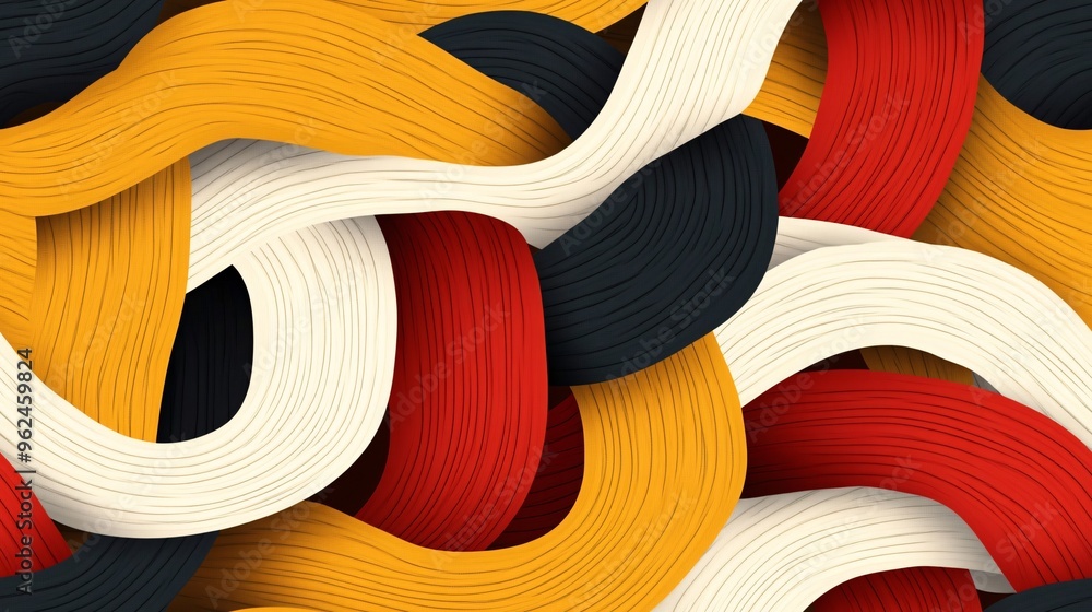 Poster abstract swirls of color: a vibrant and dynamic abstract background features intertwining swirls of 