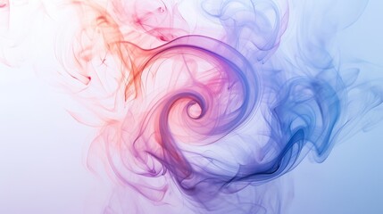 Vivid abstract background featuring swirling smoke patterns in blue, pink, and purple hues. The gradient colors blend seamlessly, creating a captivating and dynamic visual effect. Perfect for modern