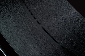 Macro close up of the grooves on a vinyl record