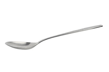 Silver spoon on transparent background png