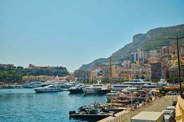 Yacht club Monaco at summer