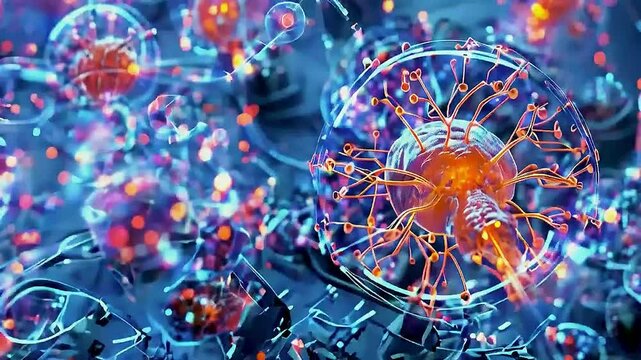 a virus  and  nanoparticles
