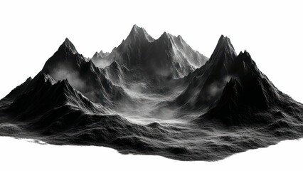 The mountains are covered in snow and the sky is cloudy