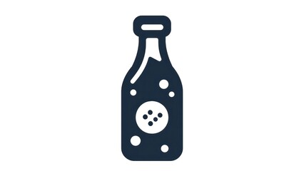 A bottle of something with a label on it