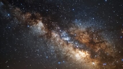 Obraz premium A Celestial Tapestry of Stars and Dust in the Milky Way